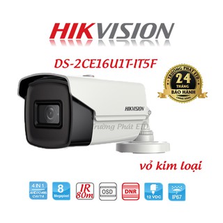 Camera 4 In 1 Hồng Ngoại 8.3 Megapixel HIKVISION DS-2CE16U1T-IT5F - Hàng Chính Hãng