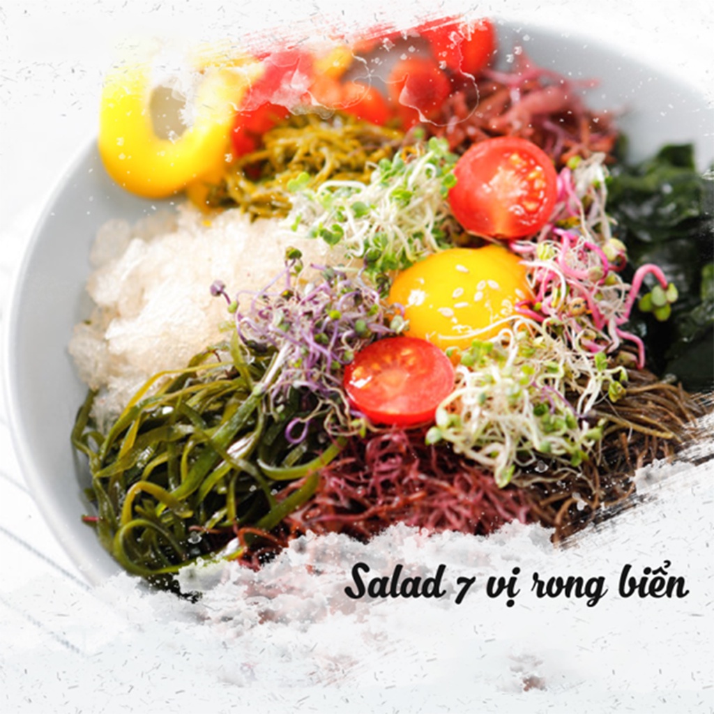 Xa Lát Salad Rong Biển 7 Vị Fresiweed 110G - salad trộn sốt mè rang - Foodland