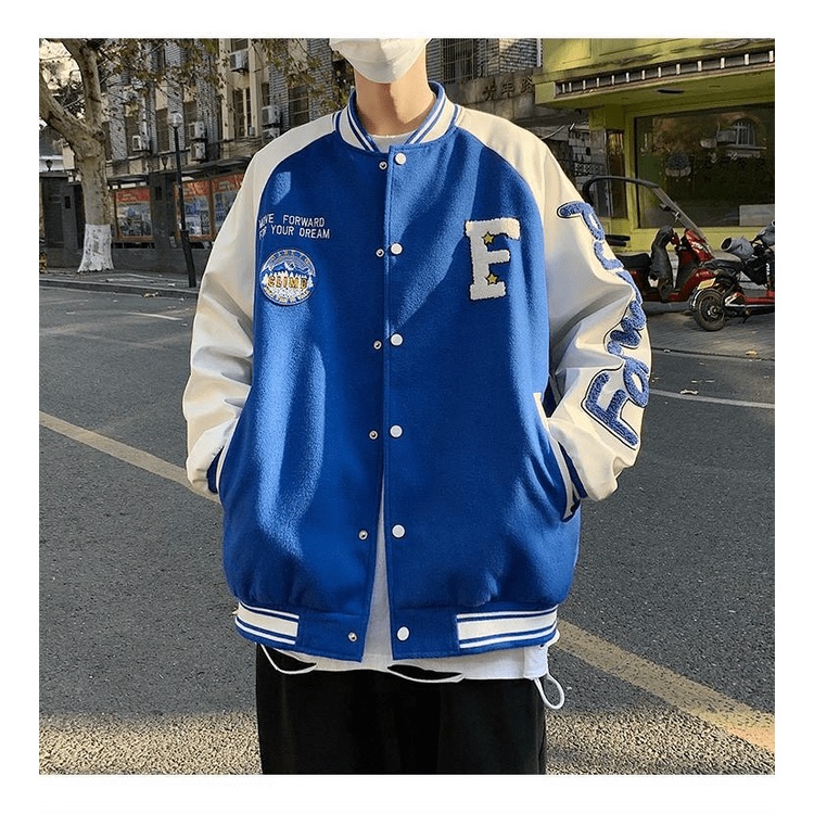 (FREE SHIP) ÁO KHOÁC BOMBER NAM NỮ  CHỮ F THỜI TRANG BOMBER BAO NGẦU CHẤT LỪ TK 2022