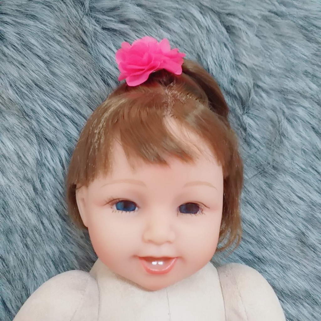 Búp Bê Tái Sinh Thân Gòn 55 cm Silicon - Reborn Toddler Semi Soft Vinyl Fashion American Girl Doll 22icnh