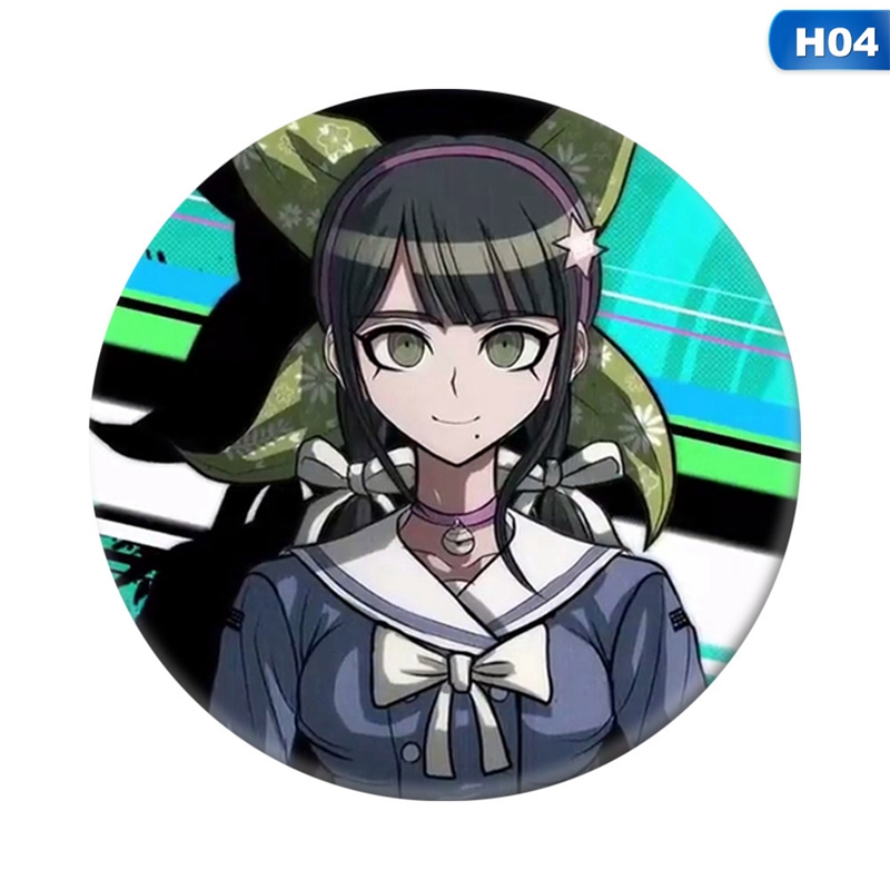 flowersqueen Ghim Cài Áo Họa Tiết Hoạt Hình Danganronpa Độc Đáo V3 Sử Dụng Dễ Dàng
