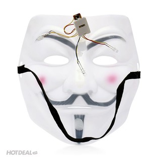 MẶT NẠ HÓA TRANG HACKER anonymous màu trắng (bán sỉ 9k)