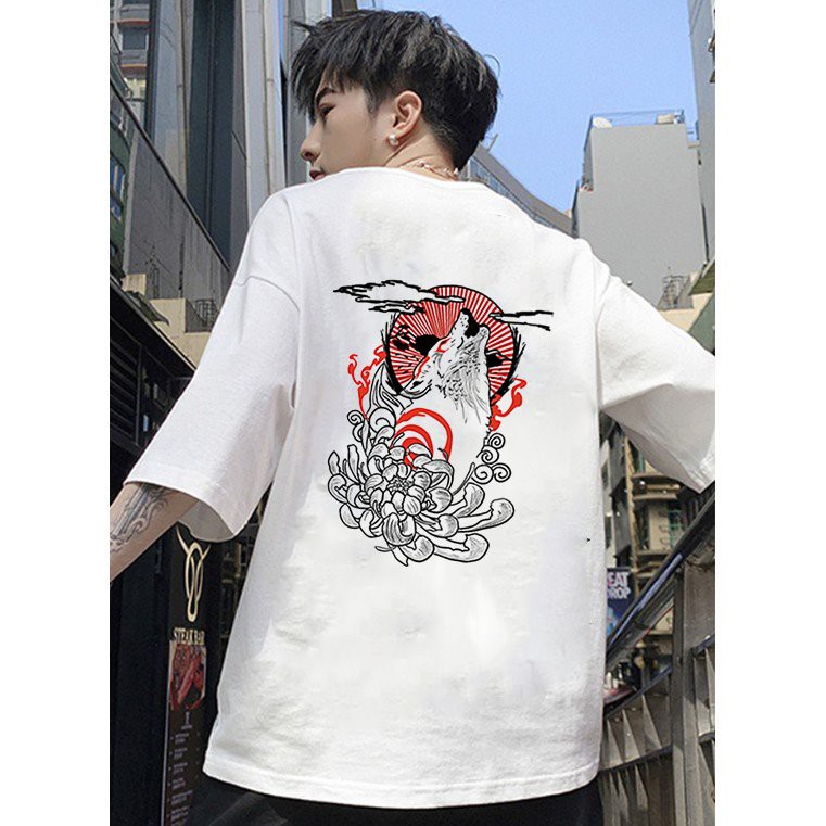 Áo thun unisex form rộng Nhật Bản đẹp độc lạ phong cách cá tính vải dày mịn 2019T2301