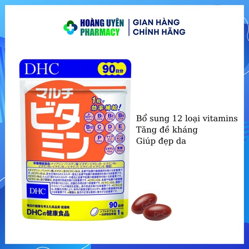 Viên uống vitamin DHC multi vitamin - giúp bổ sung 12 loại vitamins