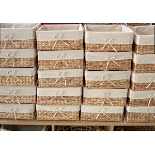 Giỏ lục bình chữ nhật Tranhandicraft