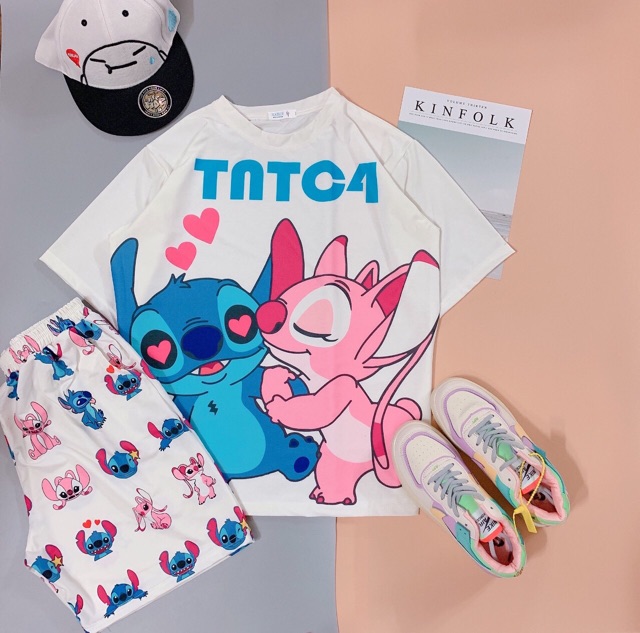 Đồ bộ mặc nhà nữ in biểu tượng tình yêu siêu dễ thương | BigBuy360 - bigbuy360.vn