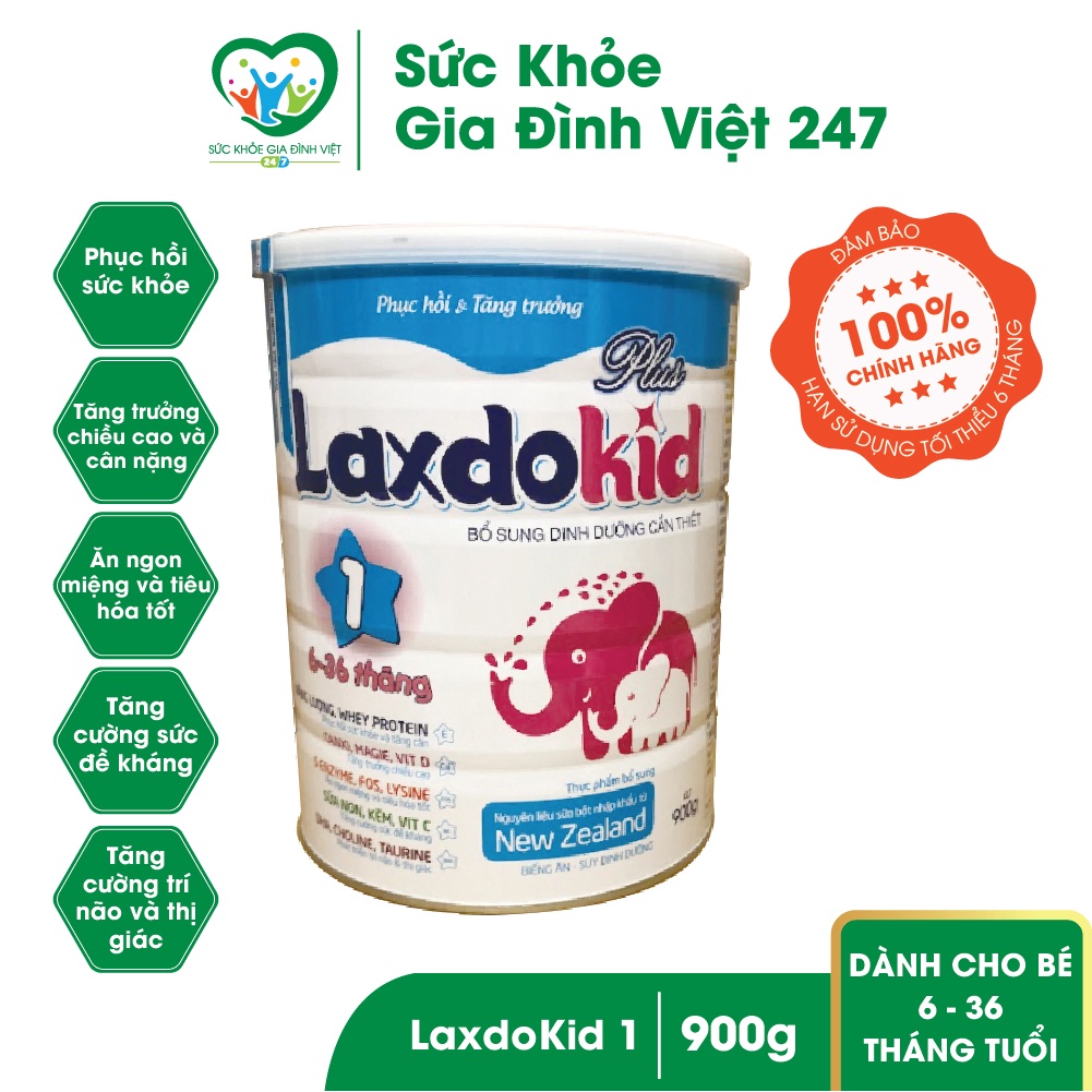 SỮA BỘT LAXDOKID SỐ 1 - 900G - BỔ SUNG DƯỠNG CHO BÉ