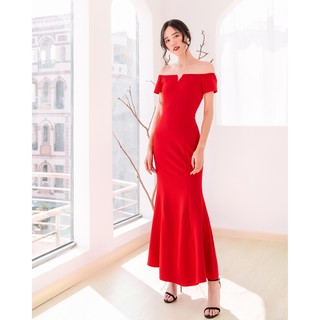 MENTOSA-Đầm Mentosa Dạ Hội Bẹt Vai - P2504180519