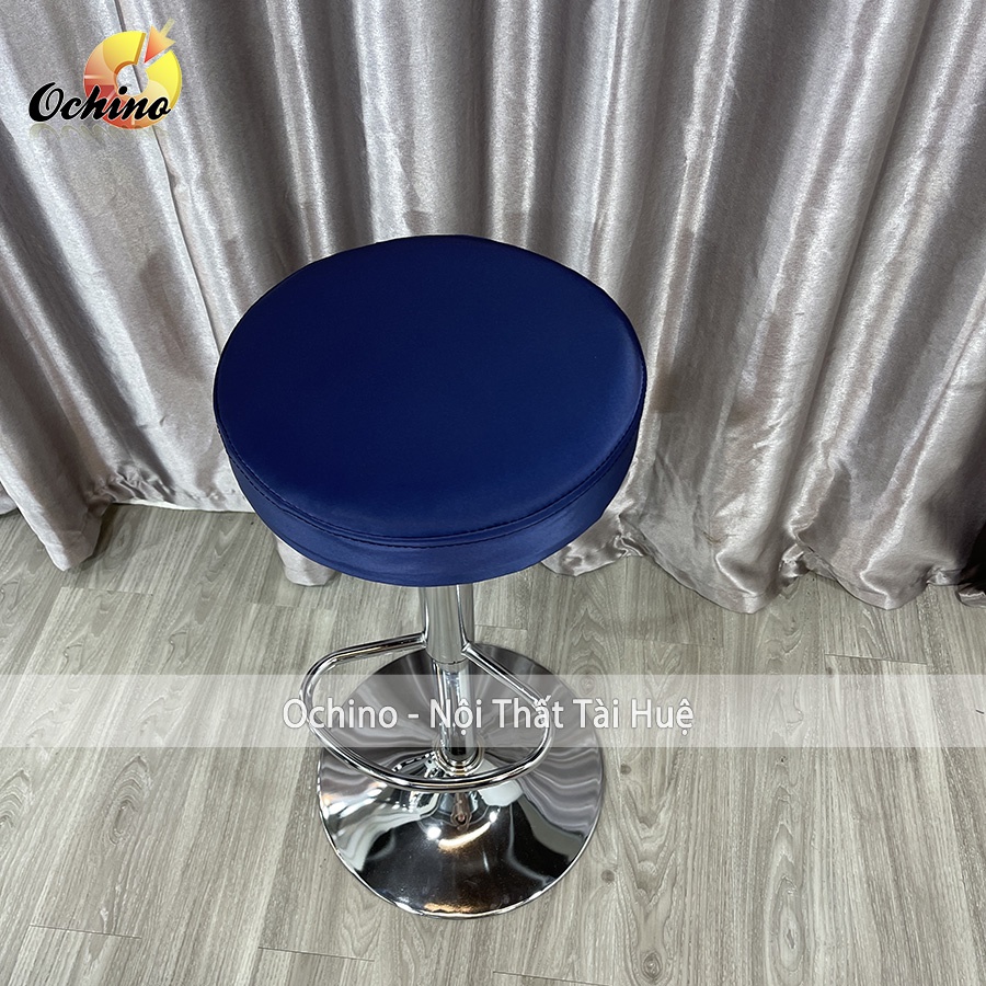 Ghế Quầy Bar Bọc Da Mẫu Tròn Trơn không tựa ( Hàng Có Sẵn)
