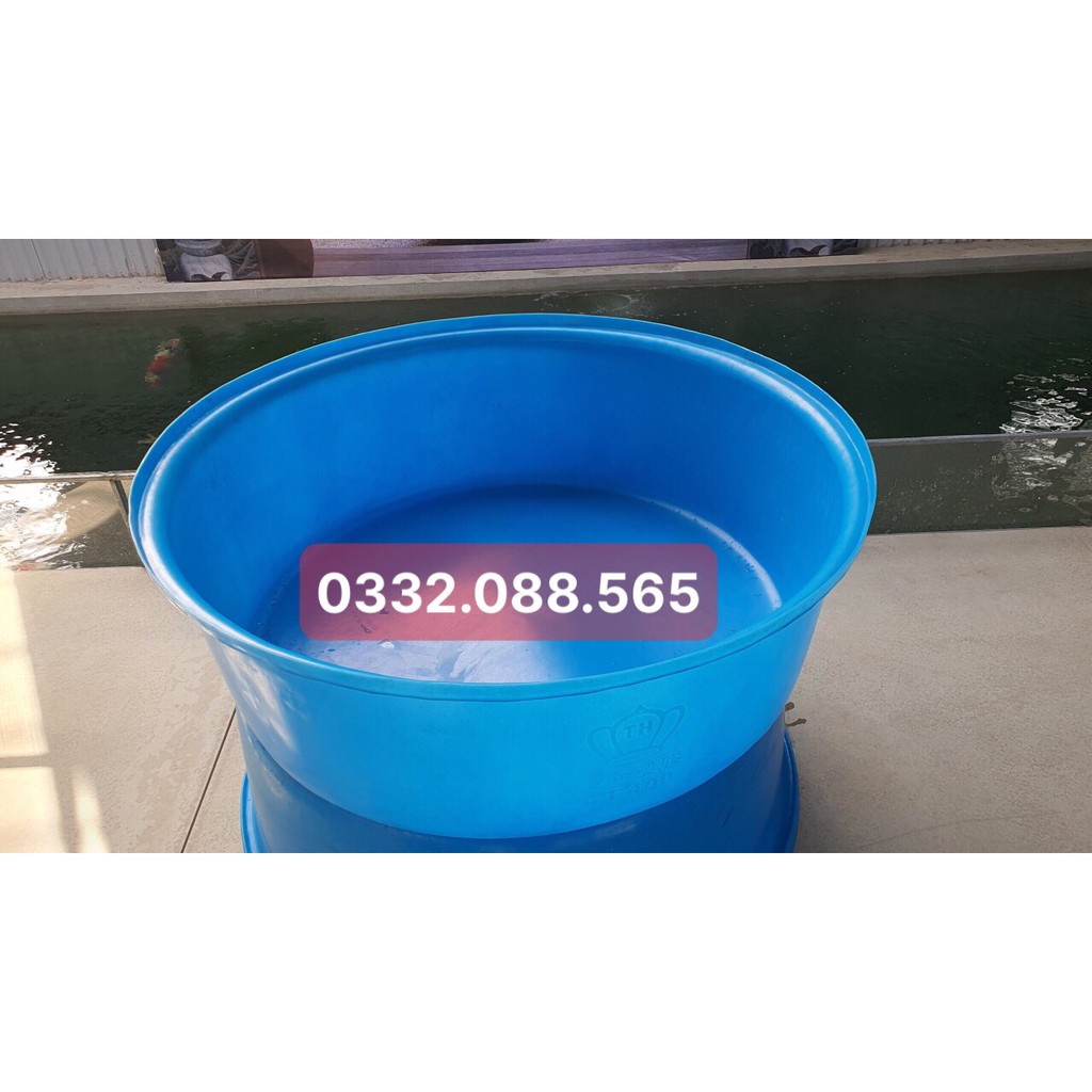 Tank đo cá 400l, thùng nhựa tròn đo cá, quay cá, chụp ảnh, phù hợp với những koi size lớn
