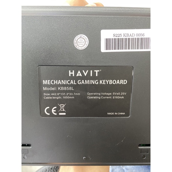BÀN PHÍM CƠ HAVIT KB858L RGB