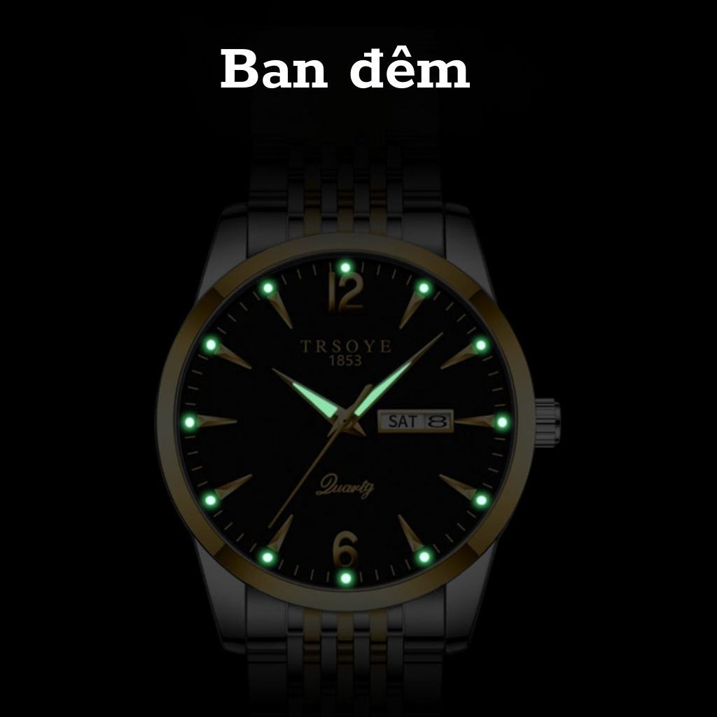 Đồng hồ nam chính hãng TRSOYE, Đồng hồ kim thời trang phong cách cổ điển bền vững | BigBuy360 - bigbuy360.vn