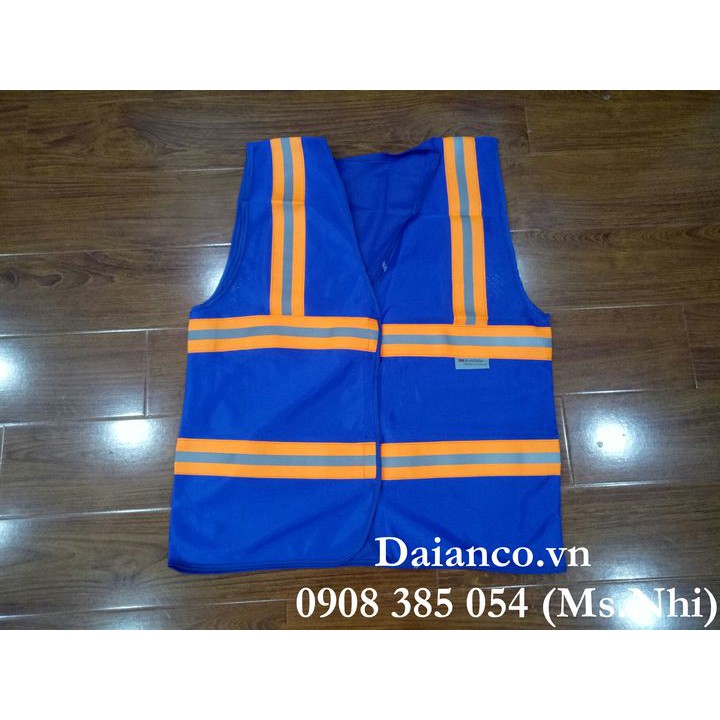 Áo khoát Phản Quang 3M kiểu dán vải lưới thoát mát thấm hút mồ hôi- Hình thật