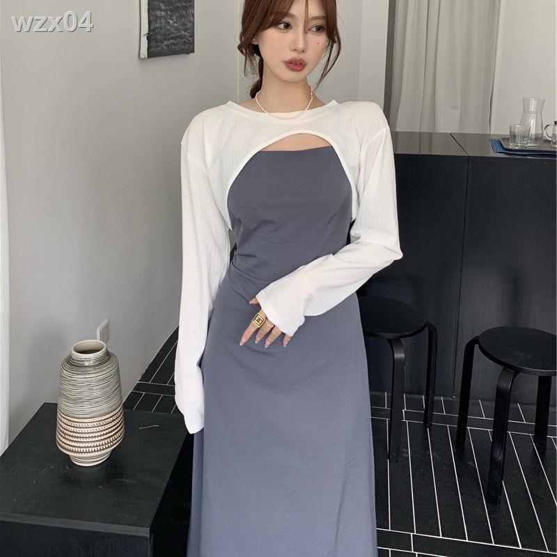 [high quality] Slim Fit thời trang, áo chống nắng kết hợp tất cả các kiểu áo, chít eo, váy dây mỏng gợi cảm