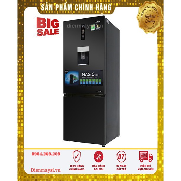 Tủ lạnh Aqua Inverter 288 lít AQR-IW338EB BS (Miễn phí giao tại HCM-ngoài tỉnh liên hệ shop)