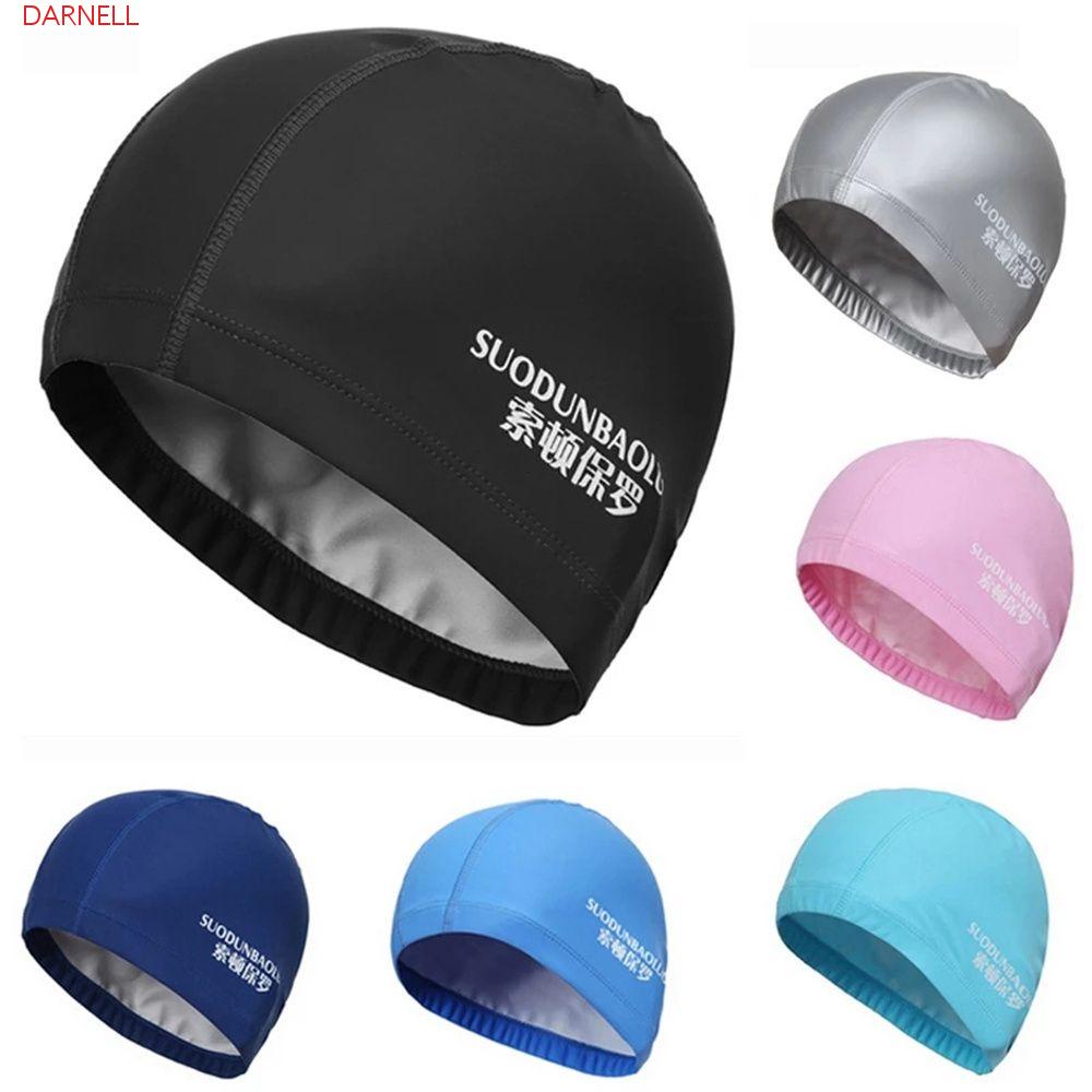 Mũ Bơi DARNELL Bằng Vải PU Co Giãn Chống Thấm Nước Bảo Vệ Tai Cho Nam Và Nữ