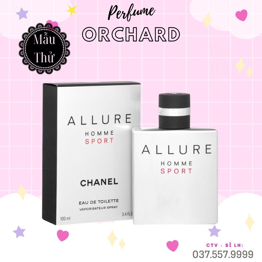 Nước Hoa Chanel Allure Homme Sport, Nước Hoa Nam Chính hãng mùi hương lôi cuốn
