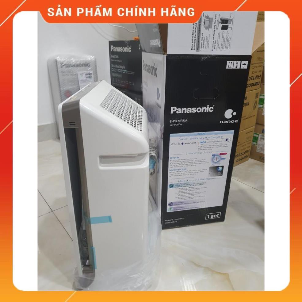 (SALE) Máy lọc không khí Panasonic F-PXM35A bạc\xanh