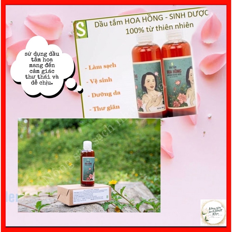Dầu tắm, sữa tắm hoa hồng sinh dược, .