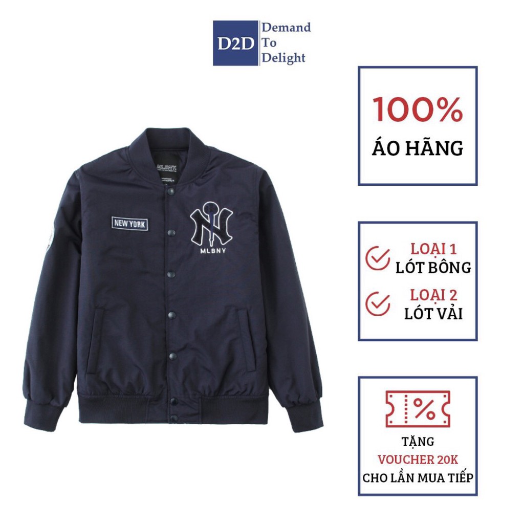 🔥 Áo Bomber M.L.B N.Y Logo Thêu Unisex Nam Nữ 🔥