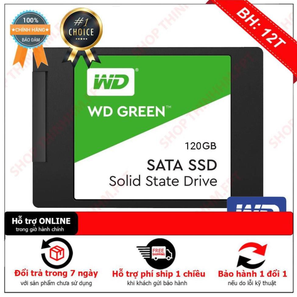 [BH12TH] Ổ Cứng SSD WD Green 120GB 3D NAND - WDS120G2G0A - Hàng Chính Hãng