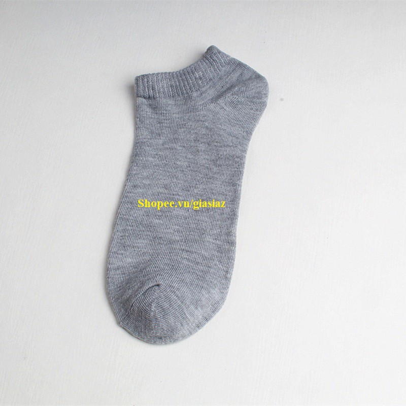 Tất Vớ Trơn Cổ Ngắn Nam Nữ, Vớ Tất Thun Cotton