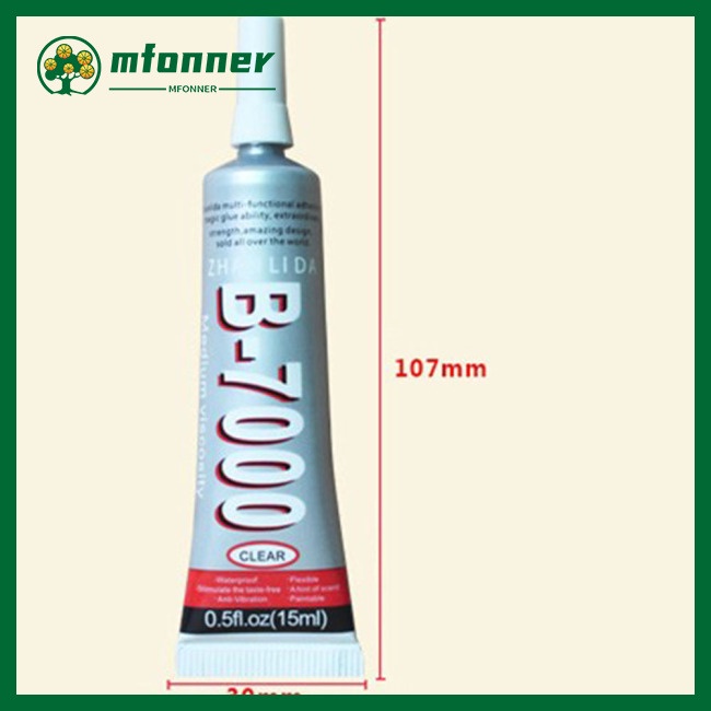 Keo Dán Trang Trí Ốp Điện Thoại Trong Suốt Đính Đá Và Ngọc Trai Diy 25ml B-7000