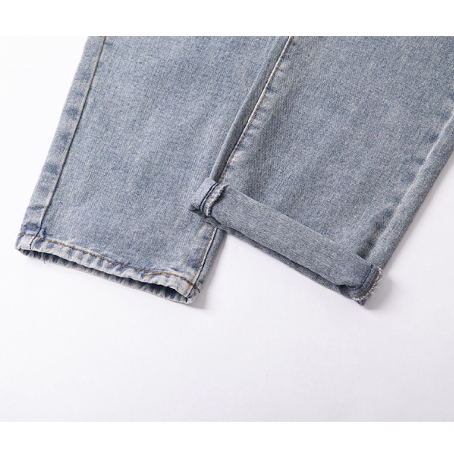 [HOTTREND HQ][B02] Quần Jean Baggy Màu Xanh Nhạt Vải Co Giãn Unisex Siêu Hack Dáng | BigBuy360 - bigbuy360.vn