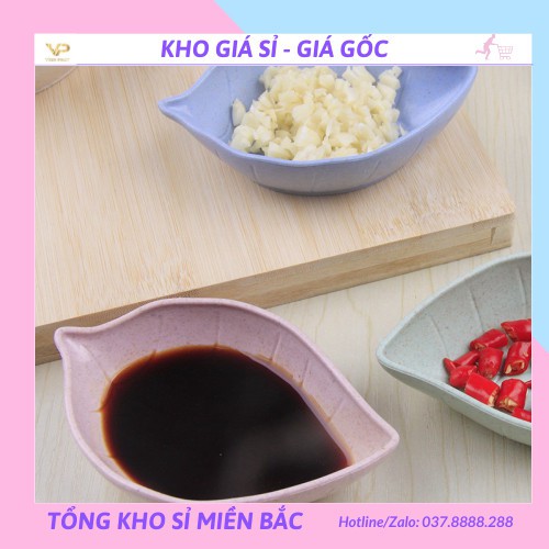 [❌GIÁ SỈ❌] COMBO ĐĨA ĐỰNG GIA VỊ HÌNH CHIẾC LÁ 1452