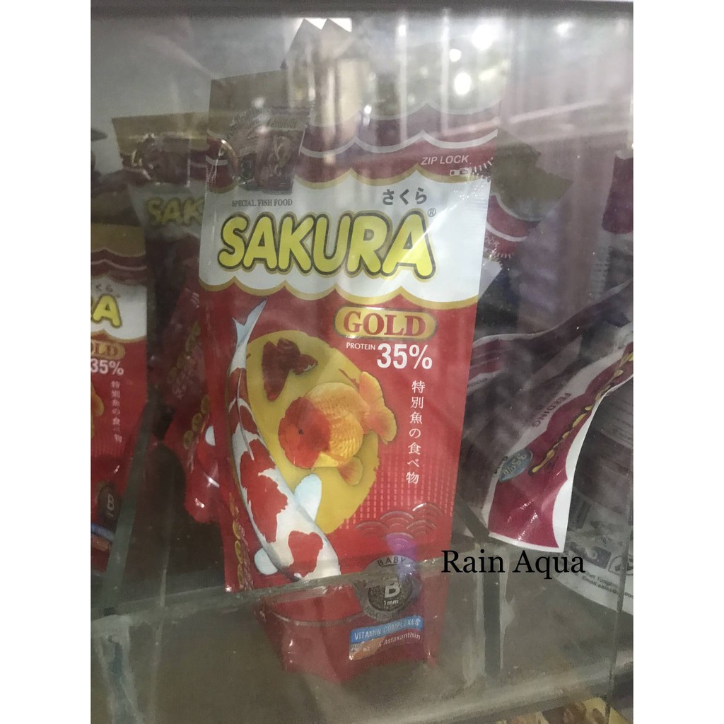 Thức ăn cho cá cảnh, cám cá Sakura Gold 100gr