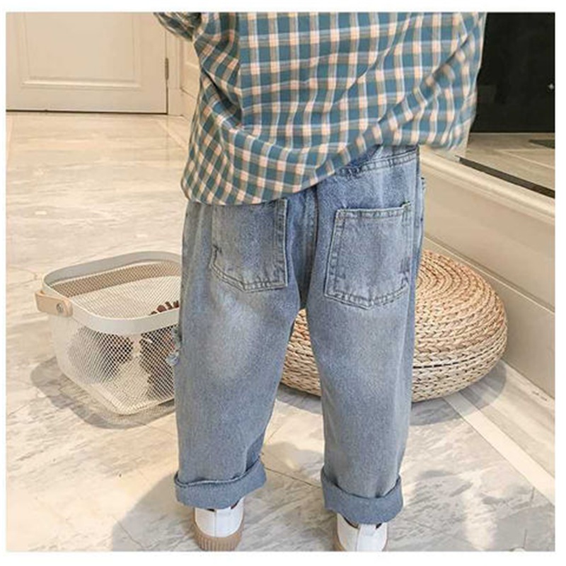 Quần Jeans Dài Thời Trang Cho Bé Trai 1-2 Tuổi