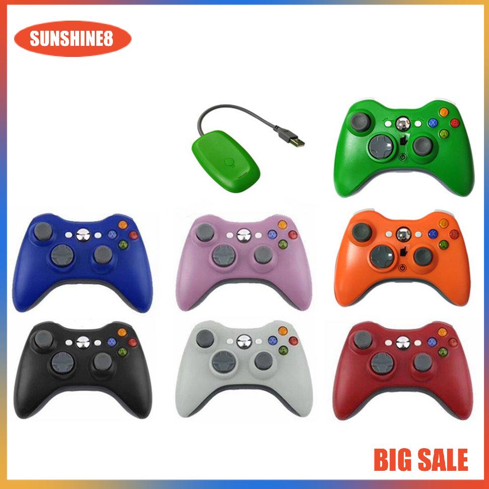 【SUN】For Xbox 360 2.4g Wireless Gamepad With Receiver Pc Computer Notebook Precise