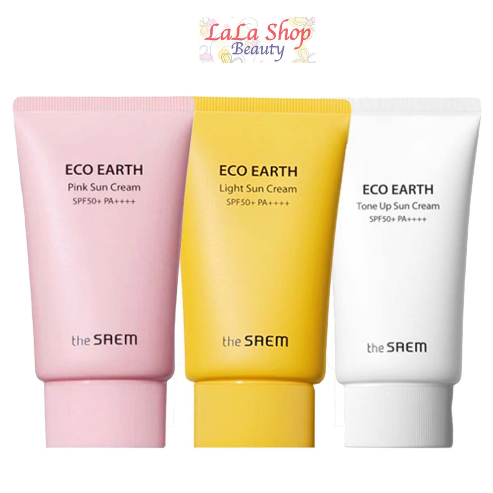 Kem Chống Nắng THE SAEM ECO EARTH POWER PINK SUN CREAM (SPF 50+/PA)++++