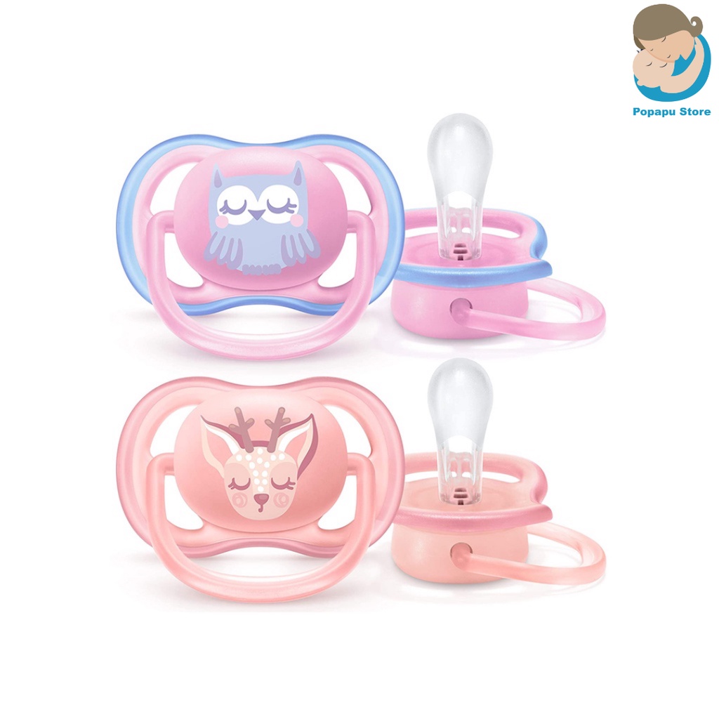 Ti giả Avent Ultra Air, Ultra Soft Chính Hãng Chỉnh Nha Đầu Dẹt