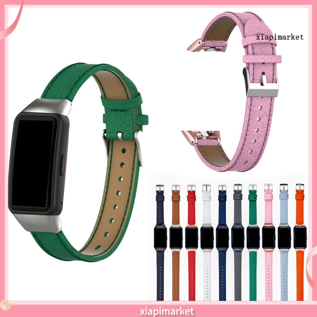 Dây Đeo Giả Da Thay Thế Cho Đồng Hồ Thông Minh Huawei Band 6