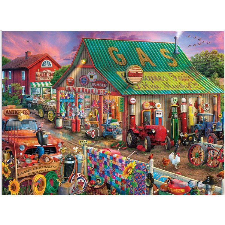 Bộ tranh ghép xếp hình 1000 mảnh giấy bồi trắng cao cấp KT 70x50cm/ Jigsaw puzzle