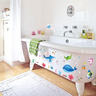 Decal Dán Tường Hình Cá biển