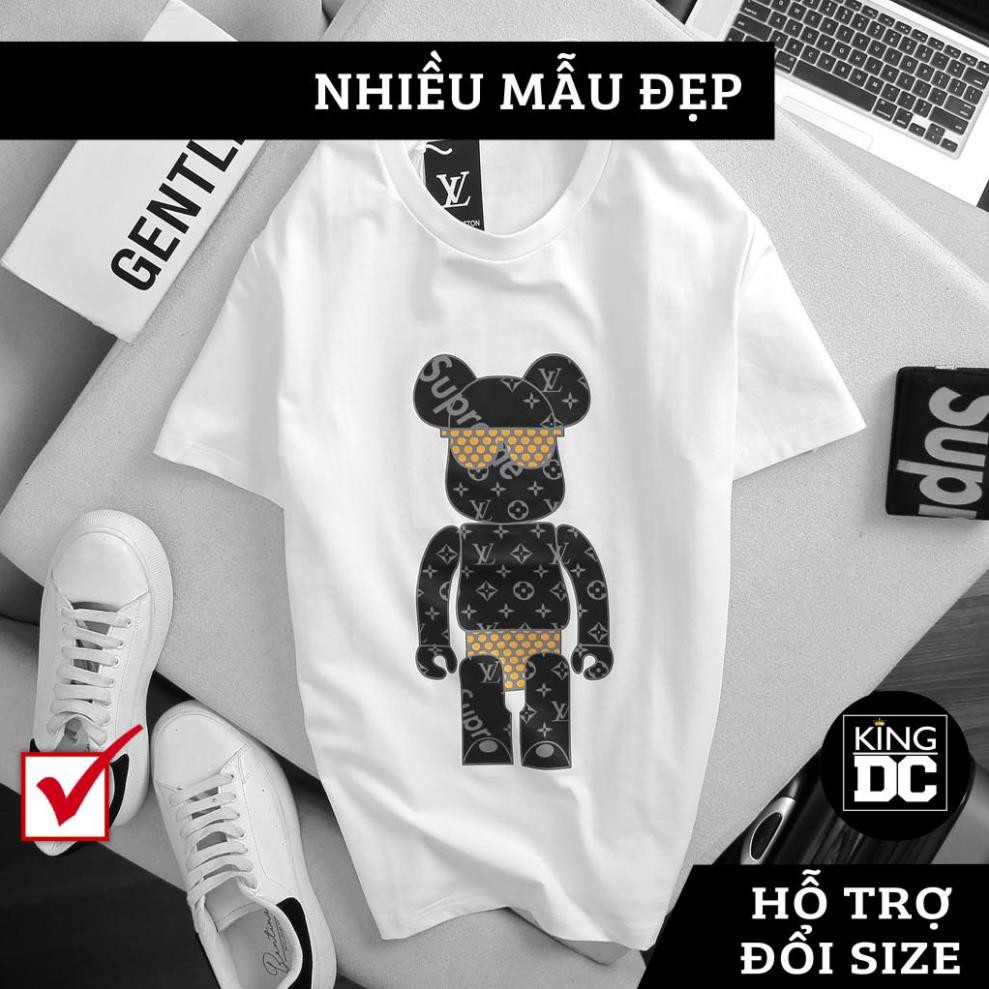 Áo Phông Nam Nữ Áo Thun Tay Ngắn Cổ Tròn In Hình Gấu Cá Tính Chất vải Đẹp Chuẩn Hàng May Xuất Xưởng Thời Trang KING DC