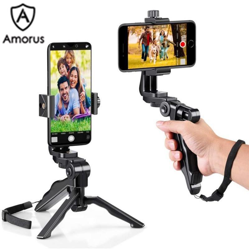 Amorus Universal Mobile Phone Holder Tripod Stand