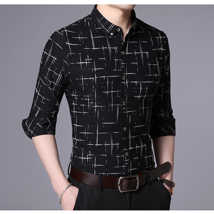 Áo Sơ Mi Nam Dài Tay Họa Tiết Caro Trẻ Trung - Hàng Xuất Khẩu AD00009 | BigBuy360 - bigbuy360.vn