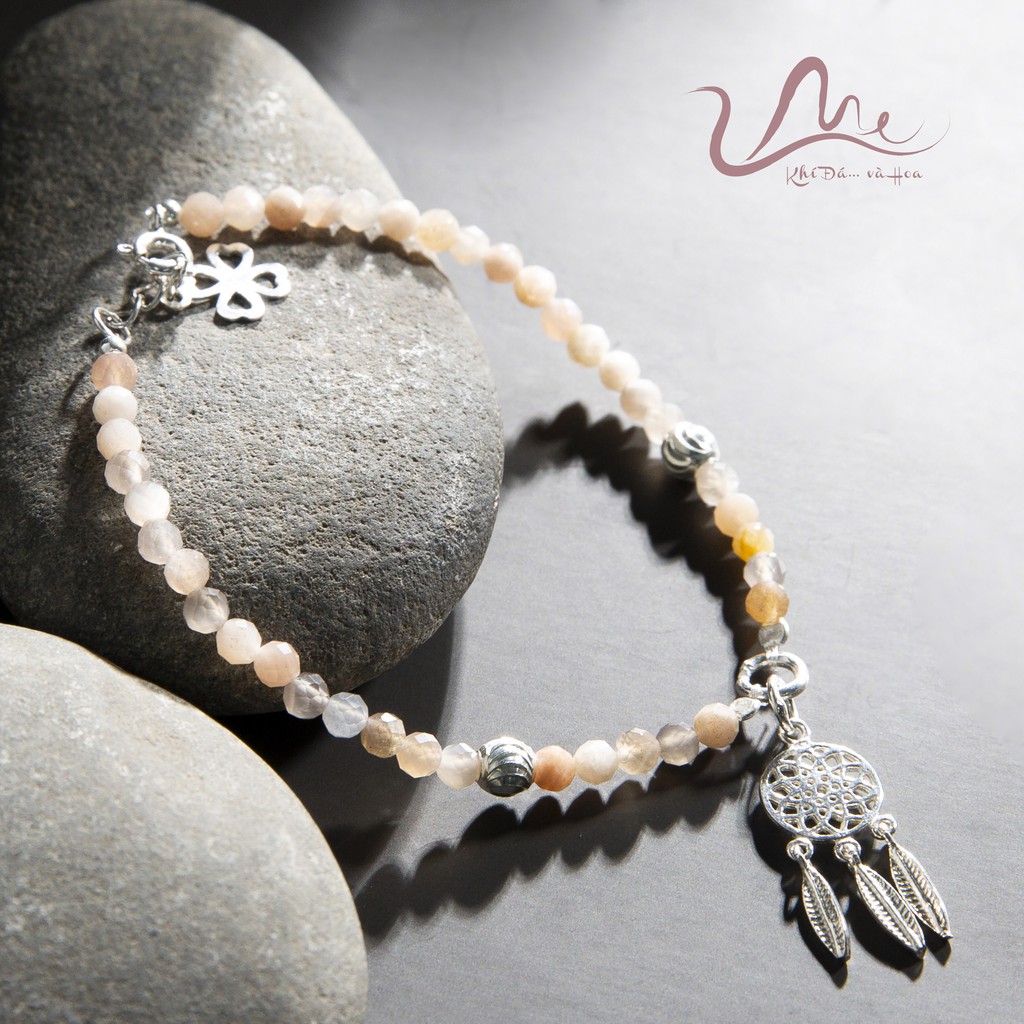 Vòng tay đá Mặt Trời tự nhiên (Sunstone Bracelet Nature) UME