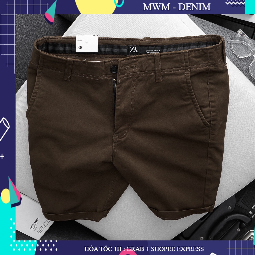 Hình đúng màu - Quần kaki short co giãn - - - dáng SlimFit ôm vừa gọn đẹp thời trang - - chất kaki dày tôn dáng - -