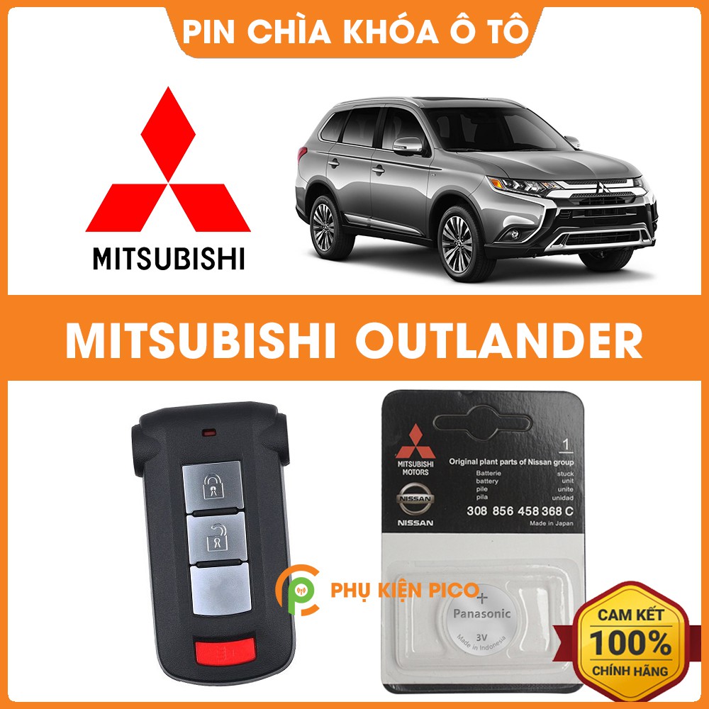 Pin chìa khóa ô tô Mitsubishi Outlander chính hãng Mitsubishi sản xuất tại Indonesia 3V Panasonic