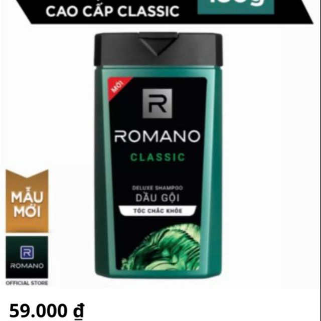 Dầu gội cao cấp ROMANO CLASSIC 180G