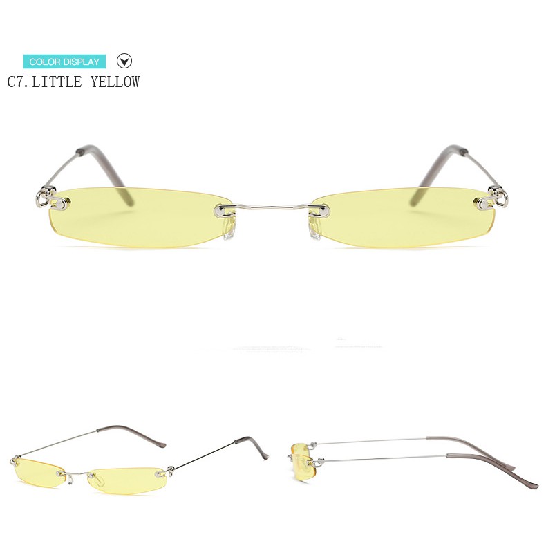 Ins Style Hot Sale Fashion Simple Retro Temperament Metal Small Frame Wild Ocean Lens Sunglasses, The Same Style for Men and Women