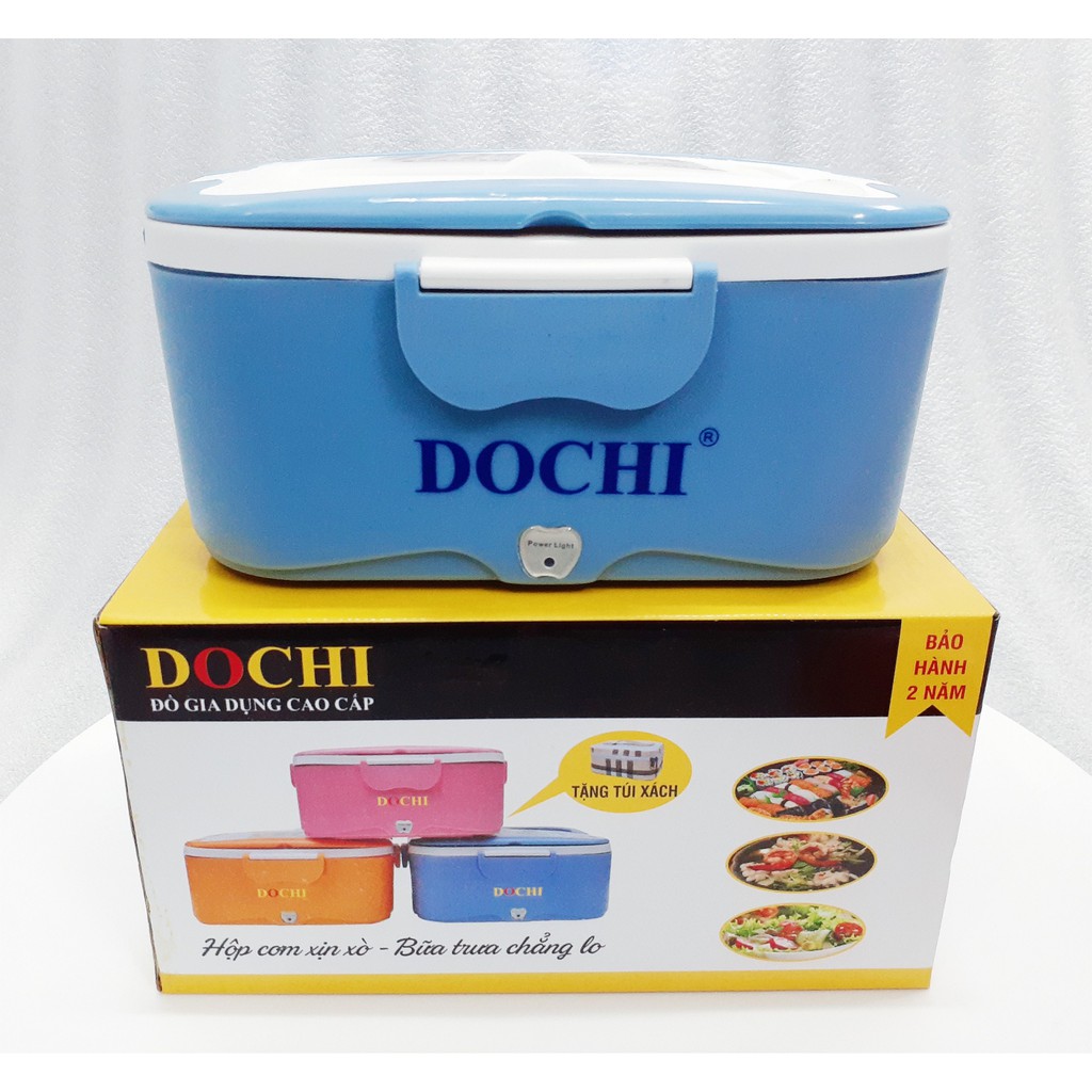 Hộp cơm điện, hâm nóng, giữ nhiệt Dochi - DC-888, ruột inox an toàn sức khỏe