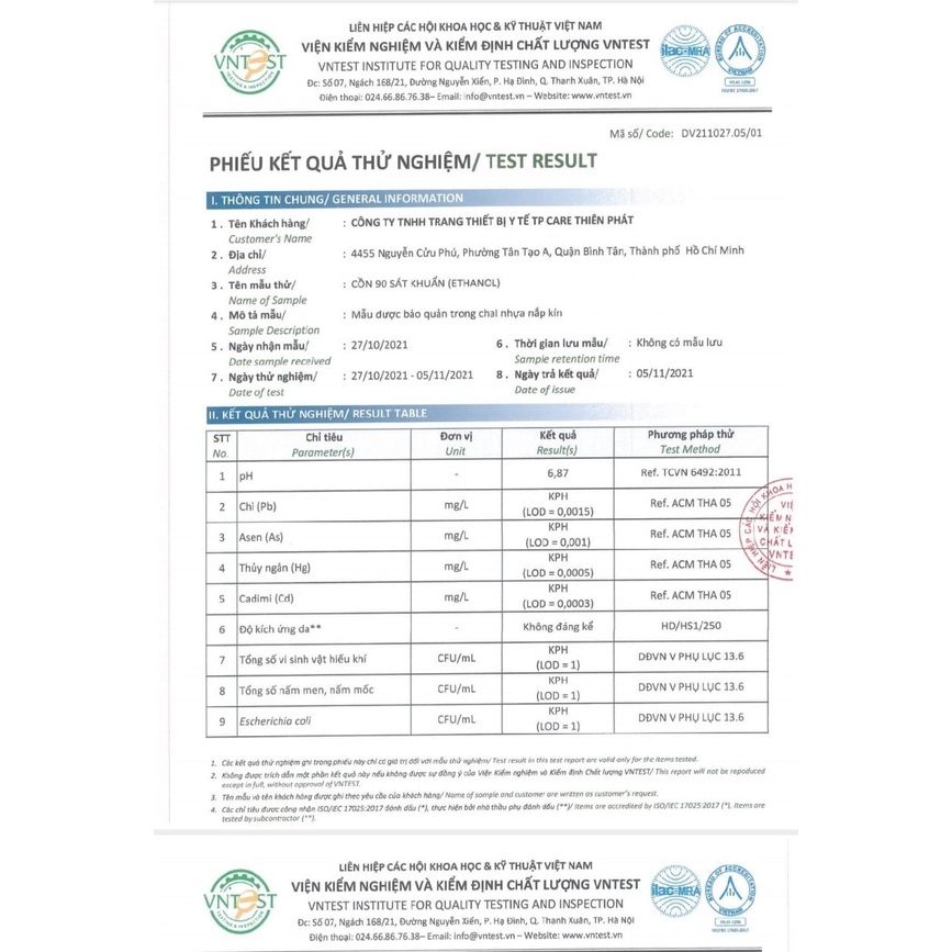 Cồn Xịt Sát Khuẩn Ethanol 70 Độ Chai 100Ml - TPCare