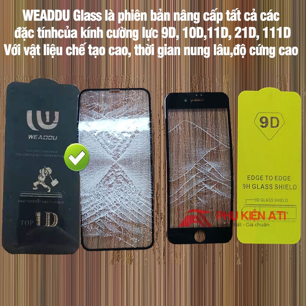Kính cường lực Samsung A13/ A23/ A33 WEADDU -Loại tốt,cảm ứng mượt mà-Phiên bản nâng cấp kính 9D,21D,111D