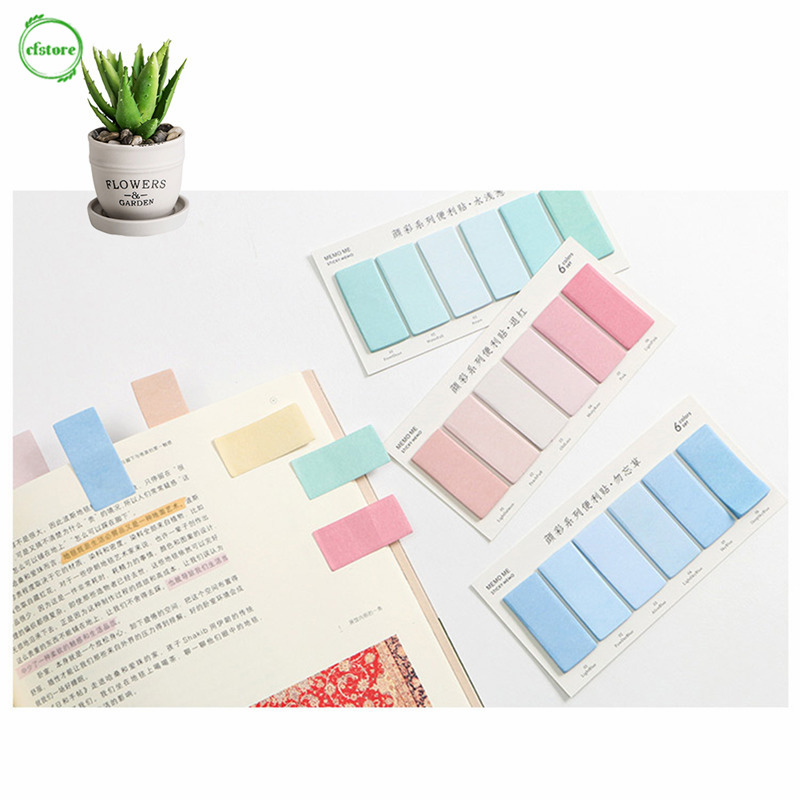 CF 120 Sheets/pad Water Color Notebook Planner Bookmark Sticky Notes Sticker Marker Index Pad Tab Memo Flag Labels