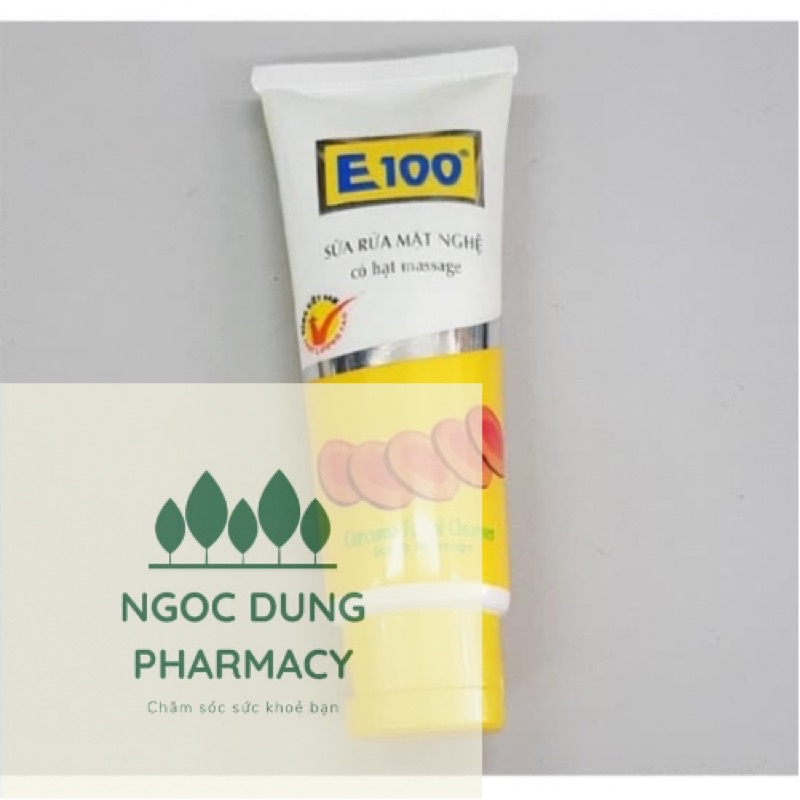 Sữa rửa mặt E100 nghệ hạt Massage 100g